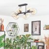 Koyoto Lampa sufitowa, Kula świetlna W kolorze bursztynu, Przezroczysty, 6-punktowe