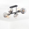 Koyoto lampa sufitowa, kula świetlna bursztynowy, przezroczysty, przydymiony, 6-punktowe