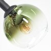 Koyoto lampa sufitowa, kula świetlna niebeieski, złoty, zielony, przezroczysty, miedziany, 6-punktowe