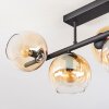 Koyoto lampa sufitowa, kula świetlna bursztynowy, przezroczysty, 5-punktowe