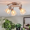 Saire Lampa sufitowa, Spot sufitowy Chrom, Nikiel matowy, 3-punktowe