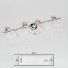Saire Lampa sufitowa, Spot sufitowy Chrom, Nikiel matowy, 4-punktowe