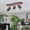 Orlan Lampa sufitowa, Spot sufitowy Chrom, Ecru, Czarny, 3-punktowe
