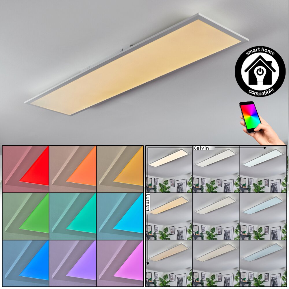 Orain Lampa sufitowa, Panel LED Biały, 1-punktowy main product photo