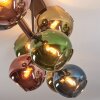 Koyoto lampa sufitowa, kula świetlna niebeieski, złoty, zielony, miedziany, 8-punktowe
