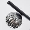 Chehalis Lampa sufitowa, Kula świetlna Czarny, 5-punktowe