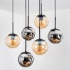 Gastor Lampa wisząca, Kula świetlna, Lampa wisząca Czarny, 6-punktowe