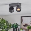 Narel Lampa sufitowa, Spot sufitowy LED Czarny, 2-punktowe