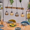 Koyoto lampa wisząca, kula świetlna, lampa wisząca kolory naturalne, czarny, 4-punktowe