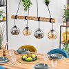 Koyoto lampa wisząca, kula świetlna, lampa wisząca kolory naturalne, czarny, 4-punktowe