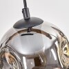 Ripoll Lampa wisząca, Kula świetlna, Lampa wisząca Ecru, Czarny, 4-punktowe