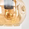 Ripoll Lampa wisząca, Kula świetlna, Lampa wisząca Ecru, Czarny, 4-punktowe