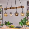 Ripoll Lampa wisząca, Kula świetlna, Lampa wisząca Ecru, Czarny, 4-punktowe