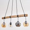 Ripoll Lampa wisząca, Kula świetlna, Lampa wisząca Ecru, Czarny, 4-punktowe