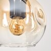 Ripoll Lampa wisząca, Kula świetlna, Lampa wisząca Ecru, Czarny, 4-punktowe