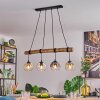 Ripoll Lampa wisząca, Kula świetlna, Lampa wisząca Ecru, Czarny, 4-punktowe