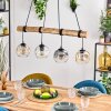 Ripoll Lampa wisząca, Kula świetlna, Lampa wisząca Ecru, Czarny, 4-punktowe