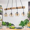 Ripoll Lampa wisząca, Kula świetlna, Lampa wisząca Ecru, Czarny, 4-punktowe