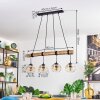 Ripoll Lampa wisząca, Kula świetlna, Lampa wisząca Ecru, Czarny, 4-punktowe