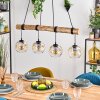 Ripoll lampa wisząca, kula świetlna, lampa wisząca kolory naturalne, czarny, 4-punktowe