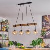 Ripoll lampa wisząca, kula świetlna, lampa wisząca kolory naturalne, czarny, 4-punktowe