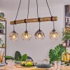 Ripoll Lampa wisząca, Kula świetlna, Lampa wisząca Ecru, Czarny, 4-punktowe