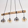Ripoll Lampa wisząca, Kula świetlna, Lampa wisząca Ecru, Czarny, 4-punktowe