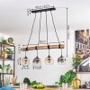 Ripoll Lampa wisząca, Kula świetlna, Lampa wisząca Ecru, Czarny, 4-punktowe