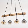 Ripoll Lampa wisząca, Kula świetlna, Lampa wisząca Ecru, Czarny, 4-punktowe
