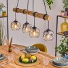 Ripoll lampa wisząca, kula świetlna, lampa wisząca kolory naturalne, czarny, 4-punktowe