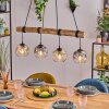Ripoll lampa wisząca, kula świetlna, lampa wisząca kolory naturalne, czarny, 4-punktowe