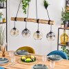 Ripoll lampa wisząca, kula świetlna, lampa wisząca kolory naturalne, czarny, 4-punktowe