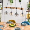 Koyoto Lampa wisząca, Kula świetlna, Lampa wisząca Ecru, Czarny, 4-punktowe