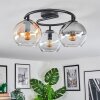 Koyoto lampa sufitowa, kula świetlna bursztynowy, przezroczysty, przydymiony, 3-punktowe