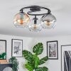 Koyoto Lampa sufitowa, Kula świetlna W kolorze bursztynu, Przezroczysty, Przydymiony, 3-punktowe
