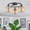 Koyoto Lampa sufitowa, Kula świetlna W kolorze bursztynu, Przezroczysty, 3-punktowe