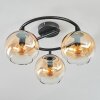 Koyoto Lampa sufitowa, Kula świetlna W kolorze bursztynu, Przezroczysty, 3-punktowe
