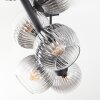 Koyoto lampa sufitowa, kula świetlna przezroczysty, przydymiony, 6-punktowe