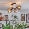 Koyoto lampa sufitowa, kula świetlna przezroczysty, przydymiony, 6-punktowe
