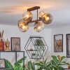 Ripoll lampa sufitowa, kula świetlna bursztynowy, przezroczysty, przydymiony, 6-punktowe