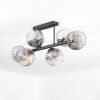 Ripoll Lampa sufitowa, Kula świetlna W kolorze bursztynu, Przezroczysty, Przydymiony, 6-punktowe