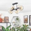 Ripoll lampa sufitowa, kula świetlna bursztynowy, przezroczysty, 6-punktowe