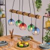 Koyoto lampa wisząca, kula świetlna, lampa wisząca kolory naturalne, czarny, 5-punktowe