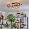 Ripoll Lampa sufitowa, Kula świetlna Chrom, Przezroczysty, Przydymiony, 5-punktowe
