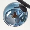 Koyoto lampa sufitowa, kula świetlna niebeieski, złoty, zielony, 5-punktowe