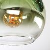 Koyoto lampa sufitowa, kula świetlna niebeieski, złoty, zielony, przezroczysty, 5-punktowe