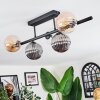 Chehalis Lampa sufitowa, Kula świetlna Czarny, 5-punktowe