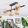 Chehalis Lampa sufitowa, Kula świetlna Czarny, 5-punktowe