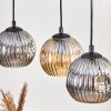 Ripoll Lampa wisząca, Kula świetlna, Lampa wisząca Ecru, Czarny, 5-punktowe