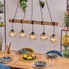 Koyoto Lampa wisząca, Kula świetlna, Lampa wisząca Ecru, Czarny, 5-punktowe